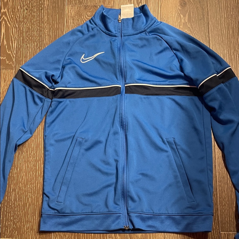 Nike Men's Blue and Black Windbreaker